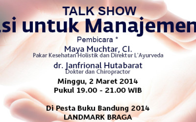 Talkshow “Meditasi untuk Manajemen Stress”